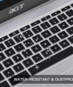 CaseBuy Keyboard Skin Cover for Acer Chromebook Spin 11 311 CP311 C733 R11 C738T 511 512/Chromebook 314 514 CB314 CB514 /Chromebook Spin 713 CP713 R13 CB5-312T/Acer Chromebook 14 15 inch, Black 13 71fG3mq7iJL