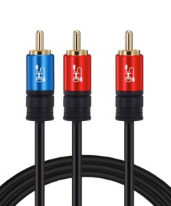 SHD RCA to 2RCA Subwoofer Cable Audio Cable 2RCA to 1RCA Bi-Directional RCA Y Adapter Premium Sound Quality Dual Shielded with Gold Plated Connectors-10Feet 10Feet 11 71fGU5B QrL
