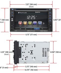 Planet Audio P9640B Car Audio Stereo System - 6.2 Inch Double Din, LCD Touchscreen, Bluetooth Audio and Hands-Free Calling, CD Player, DVD, USB, SD, AUX in, AM/FM Radio Receiver 36 71fGWiK5kgL