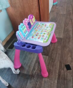 VTech Touch and Learn Activity Desk Deluxe, Pink Standard Packaging 25 71fHNCf9LtL