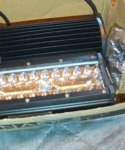 NAOEVO 7 inch LED Light Bar, 240W 24,000LM Offroad Fog/Driving Lights LED Pods with Spot Flood Combo Beam, Waterproof LED Work Lights for Truck Boat UTV ATV Jeep, 2 Pack (White) White 56 71fHg1Xf FL