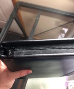 Samsill Professional Resume Padfolio with Secure Zippered Closure, 10.5 x 13 inches, Sleeve for 10.1 inch Tablet, 8.5 x 11 Notepad, Black Full Size 65 71fHgIm2pvL