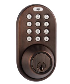 MiLocks TF-02OB Digital Deadbolt Door Lock with Electronic Keypad for Exterior Doors, Oil Rubbed Bronze 7 71fHiCFVBBL