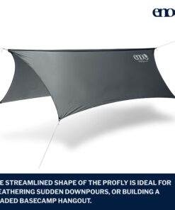 ENO, Eagles Nest Outfitters ProFly Rain Tarp, Ultralight Hammock Accessory Gray Standard Packaging 15 71fIbYyXy0L