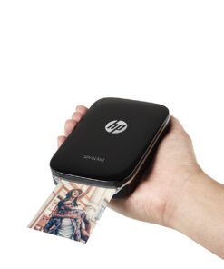 HP Sprocket Portable Color Photo Printer, Print Social Media Photos on 2x3" Sticky-Backed Paper - Black (X7N08A) 49 71fIvHn7ryL