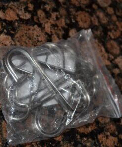 Pro Chef Kitchen Tools Double Utility Hooks - Dual S Hook 10 Pack Set - Hanging S Shaped Heavy Duty Metal Hooks for Outdoor Garage Home Storage Organization - Fits Utensil Rack Rails - Pot Hanger Bar 35 71fKN9nCVyL