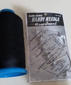 Haobase Black Bonded Nylon Sewing Thread 1500 Yard Size T70 #69 28 71fKtbckPL