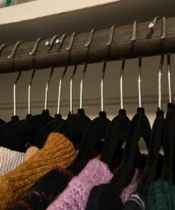 Home-it Premium Velvet Hangers 50 Pack - Ultra Thin Black Suit Hangers Non Slip - Heavy Duty Clothes Hangers for Closet, Shirt Pants, Hook Swivel 360 42 71fLQa4wbL