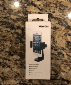 Vastar Smartphone Tripod Cell Phone Holder Mount Adapter, Fits iPhone, Samsung, and All Phones, Rotates Vertical and Horizontal, Adjustable Clamp 1 Pack 39 71fLlrBzLZL