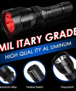 WindFire WF802 Waterproof 350 Lumens 250 Yards Red LED Coyote Hog Fox Predator Varmint Hunting Light Kits with Remote Pressure Switch & Scope Mount Holder 11 71fM Bx7QqL 1