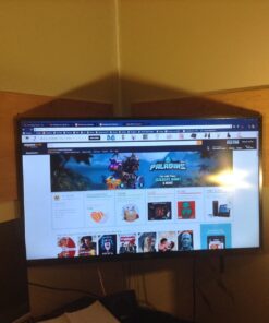 Mount-It! Articulating TV Wall Mount Corner Bracket, VESA 400 x 400 Compatible, Stable Dual Arm Full Motion, Swivel, Tilt Fits 32, 37, 40, 42, 47, 50 Inch TVs, 115 Lbs Capacity with HDMI Cable Black 43 71fM21sAE4L