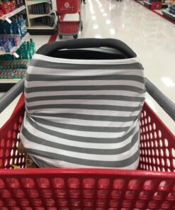 Baby Car Seat Cover Canopy and Nursing Cover Multi-Use Stretchy 5 in 1 Gift "The Harbor" by Copper Pearl 22 71fMdSElqVL