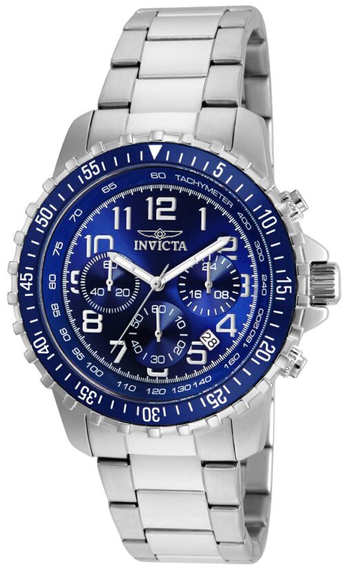 Invicta Men's Specialty Quartz Watch with Stainless Steel Band 45mm Blue