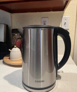 COSORI Electric Kettle, Tea Kettle Pot, Stainless Steel Double Wall, 1500W Hot Water Kettle Teapot Boiler & Heater, Automatic Shut Off & Boil-Dry Protection, BPA Free, 1.5L, Silver 37 71fNPCRmFzL