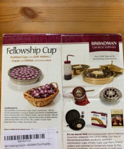 Broadman Church Supplies Pre-filled Communion Fellowship Cup, Juice and Wafer Set, 100 Count, Plastic 100 Count (Pack of 1) 24 71fNTG2kMKL