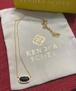 Kendra Scott Elisa Pendant Necklace for Women, Fashion Jewelry, 14k Gold-Plated GOLD - BLACK 11 71fNxWOeOXL