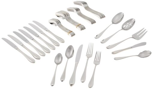 Gorham Studio 45-Piece Flatware Set, 6.30 LB, Metallic