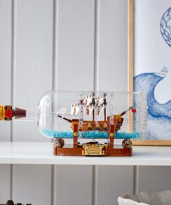 LEGO Ideas Ship in a Bottle 92177 Expert Building Kit, Snap Together Model Ship, Collectible Display Set and Toy for Adults (962 Pieces),Multicolor 33 71fO0jIrsXL