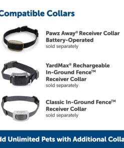 PetSafe Pawz Away Extra Outdoor Pet Barrier Transmitter for Dogs and Cats – Protect Multiple Areas and Expand Coverage – Add Unlimited Pets - Waterproof - Pet Proof Areas in Your Yard,Tan 11 71fOB8DMnCL