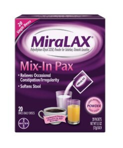 MiraLAX Mix-In Pax,0.59 Ounce (Pack of 20) 0.59 Ounce (Pack of 20)