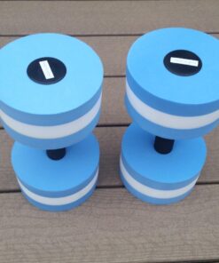 Lightweight Aquatic Exercise Dumbells - Set of 2 Foam - for Water Aerobics - By Trademark Innovations Blue 18 71fPL7UOdKL