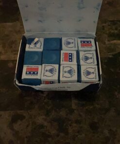 Alternative view of Silver Cup Billiard CHALK - ONE DOZEN Blue