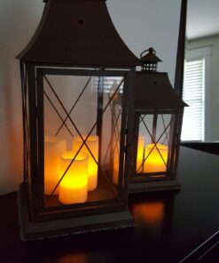 LED Lytes Timer Remote Control Flameless Candle Set, 3 Flickering Candles, 3 in Wide by 4, 5, 6 in Tall, Real Ivory Wax and Amber Flame, Home Decor, Large Battery Powered for Gifts for Mom Round Ivory Wax and Amber Flame 38 71fRFr3wGOL