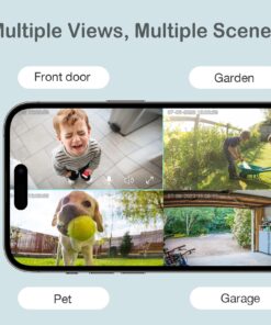Sense-U Security Wireless Camera 2 for Outdoor or Indoor, FSA&HSA Eligible, HD Smart Monitor for Baby, Pet, Human, with Night Vision, PIR Motion Detection, Siren Alarm, No Monthly Fee 27 71fRQ5OoHaL