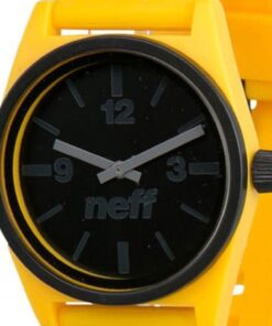Alternative view of Neff Unisex NF0217BKRD Duo Analog Display Japanese Quartz Black Watch One Size Yellow/Black