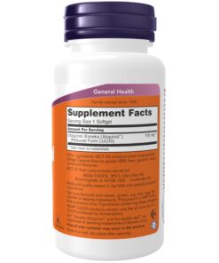 NOW Supplements, Ubiquinol 100 mg, High Bioavailability (the Active Form of CoQ10), 60 Softgels 60 Count (Pack of 1) 9 71fStijobuL