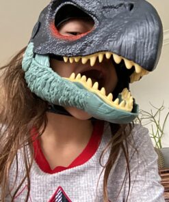 Mattel Jurassic World Dominion Therizinosaurus Dinosaur Mask with Opening Jaw, Costume and Role-Play Slasher Dino Mask 35 71fT3svH6L 1