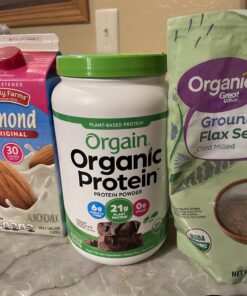 Orgain Organic Vegan Protein Powder, Creamy Chocolate Fudge - 21g Plant Based Protein, Gluten Free, Dairy Free, Lactose Free, Soy Free, No Sugar Added, Kosher, For Smoothies & Shakes - 2.03lb 20 Servings (Pack of 1) 33 71fTOfu1LuL 1