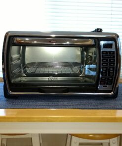 Oster Toaster Oven | Digital Convection Oven, Large 6-Slice Capacity, Black/Polished Stainless 50 71fTbAap2GL 1