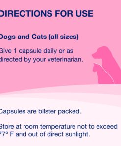 Nutramax Proviable Digestive Health Supplement Multi-Strain Probiotics and Prebiotics for Cats and Dogs - with 7 Strains of Bacteria, 80 Capsules 80 Count 27 71fTkDrLOUL