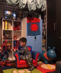 Delta Children Figural Upholstered Chair, Marvel Spider-Man (Blue, Red) 38 71fTnxh00QL