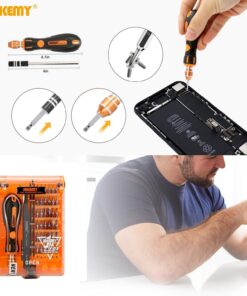 Screwdriver Set By JAKEMY, 43 in 1 Precision Screwdriver Kit Magnetic Replaceable Bits Repair Tool Kit Opening Tool and Tweezer for phone Cellphone PC Electronics Jm-8153+ 43 in 1 35 71fUTnU04NL