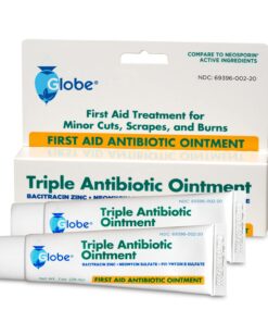 Globe Triple Antibiotic First Aid Ointment, 1 oz (2-Pack) First Aid Antibiotic Ointment, 24-Hour Infection Protection, Wound Care Treatment for Minor Scrapes, Burns and Cuts 9 71fV3f3OML