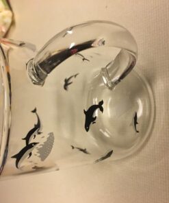 ELITEA Glass Mug with Handle Clear Cute Coffee Mugs Tea Cup with Dolphin Print 16.3oz 16.3oz Dolphin 23 71fVDg4DVZL