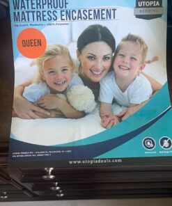 Utopia Bedding Zippered Mattress Encasement Queen - 100% Waterproof and Bed Bug Proof Mattress Protector - Absorbent, Six-Sided Mattress Cover 1 47 71fVkqRk L