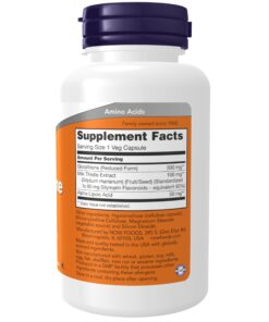 Alternative view of NOW Supplements, Glutathione 500 mg, With Milk Thistle Extract & Alpha Lipoic Acid, Free Radical Neutralizer*, 60 Veg Capsules 60 Count (Pack of 1)