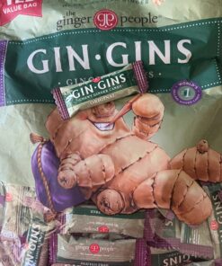GIN GINS® Original Chewy Ginger Candy by The Ginger People® - Anti-Nausea and Digestion Aid, Individually Wrapped Healthy Candy - Original Ginger Flavor, Large 1 lb Bag (16oz) - Pack of 1 29 71fVzNS4gxL