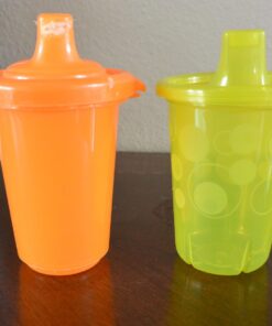 The First Years Take & Toss Spill Proof Sippy Cups - Reusable Toddler Cups - Rainbow - Kids Cups and Snap On Lids for Ages 9 Months and Up - 4 Count Classic Rainbow 54 71fWrJb9teL 3