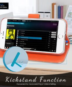 FYY Designed for iPhone SE Case 2016 (1st Generation) / iPhone 5 Case/iPhone 5s Case, Luxury PU Leather Wallet Phone with Card Holder Protective Shockproof Kickstand Case Cover Gold A-Gold 29 71fXBADf0L