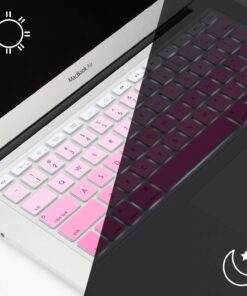 Allinside Pink Ombre Keyboard Cover Skin for MacBook Pro 13" 15" 17" (2015 or Older Version), MacBook Air 13" A1369/A1466, Older iMac Wireless Keyboard MC184LL/B 2010-2017 MacBook Air 13 & 2008-2015 Mac Pro 13/15 Ombre Pink 24 71fXtyX9LFL 3