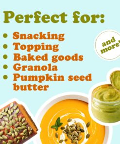 Organic Raw Pepitas, 2 Pounds – Non-GMO, Pumpkin Seed Kernels, Unsalted, No Oil, No Shell, Vegan, Kosher, Bulk. Keto Snack. High in Protein, Essential Fatty Acids. Great for Baking, and as a Topping pumpkin, kosher 2 Pound (Pack of 1) 15 71fY3RIue4L