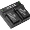 BM Premium 2-Pack of LP-E12 Batteries and USB Dual Battery Charger for Canon EOS-M, EOS M2, EOS M10, EOS M50, EOS M50 Mark II, EOS M100, EOS M200, SX70 HS, Rebel SL1 Digital Cameras