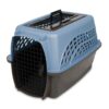 Petmate Two-Door Small Dog Kennel & Cat Kennel, Top Loading or Front Loading Pet Carrier, Made with Recycled Materials, 24 inches in Length For Pets up to 15 Pounds, Made in USA 24.1"L x 16.8"W x 14.5"H BLUE 60 71fYWzKinoL