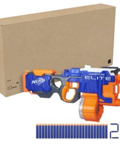 Alternative view of NERF HyperFire Motorized Elite Blaster, 25-Dart Drum, Fires Up To 5 Darts Per Second, Includes 25 Official Nerf Elite Darts (Amazon Exclusive) Frustration-Free Packaging