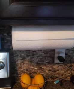 iDesign Orbinni Wall Mounted Metal Paper Towel Holder, Roll Organizer for Kitchen, Bathroom, Craft Room, Set of 1, Bronze 36 71fZI EsRgL