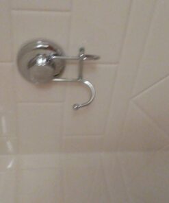 HASKO accessories - Powerful Vacuum Suction Cup Hooks Holder for Towel, Robe and Loofah - Stainless Steel Hook for Bathroom and Kitchen (Chrome) 44 71fZiDYNx7L